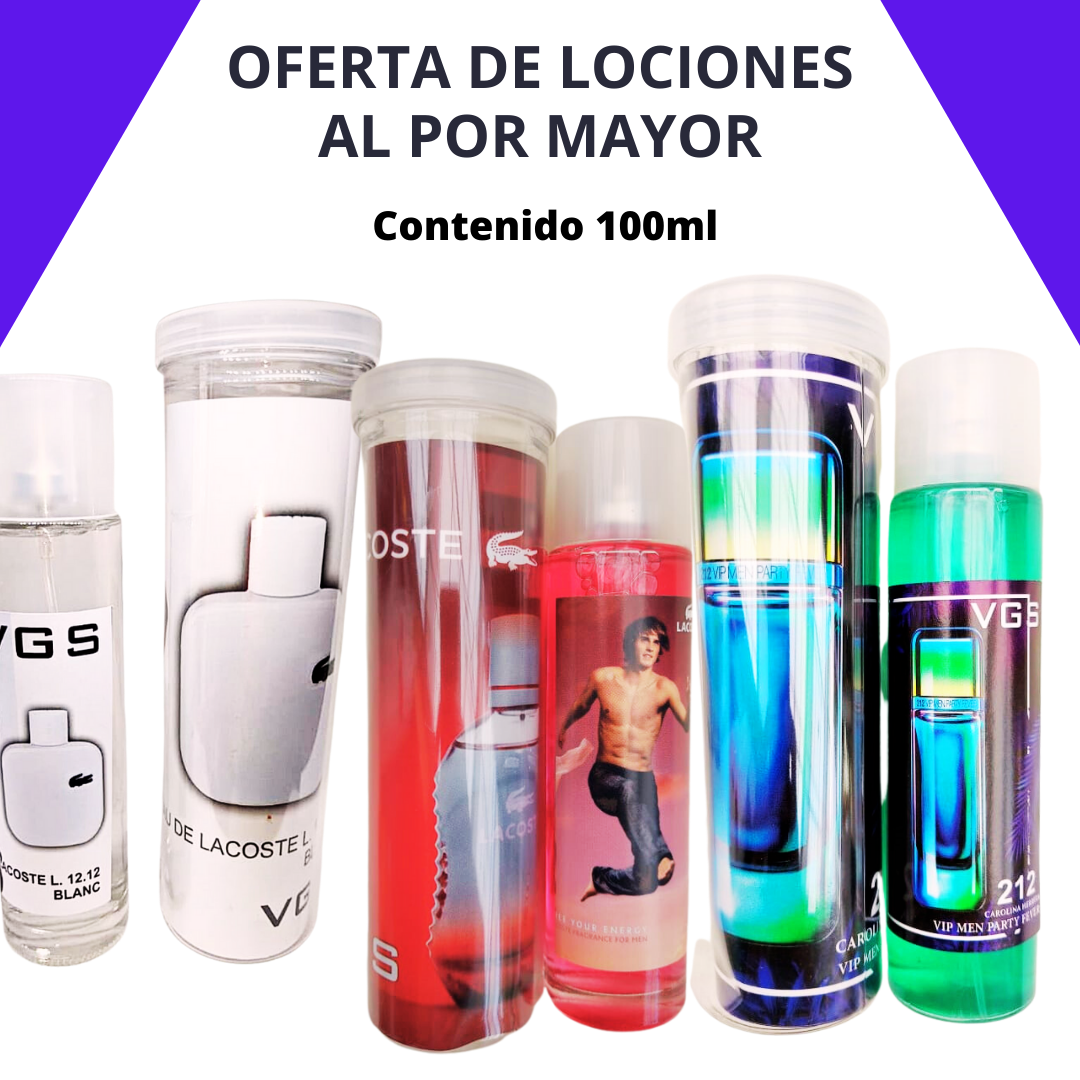 Paquete de lociones 105ml con feromonas