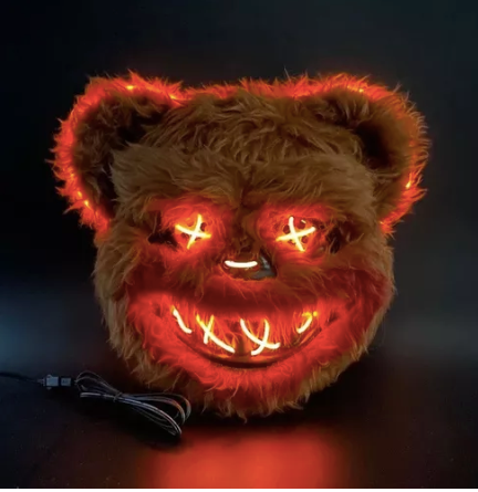 Máscara Oso Luz Led