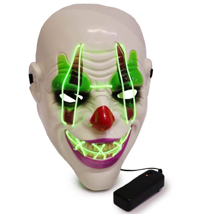Máscara Terror Halloween Disfraz Luz Led