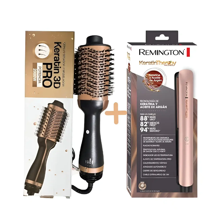 Combo/Belleza Plancha + Cepillo Secador