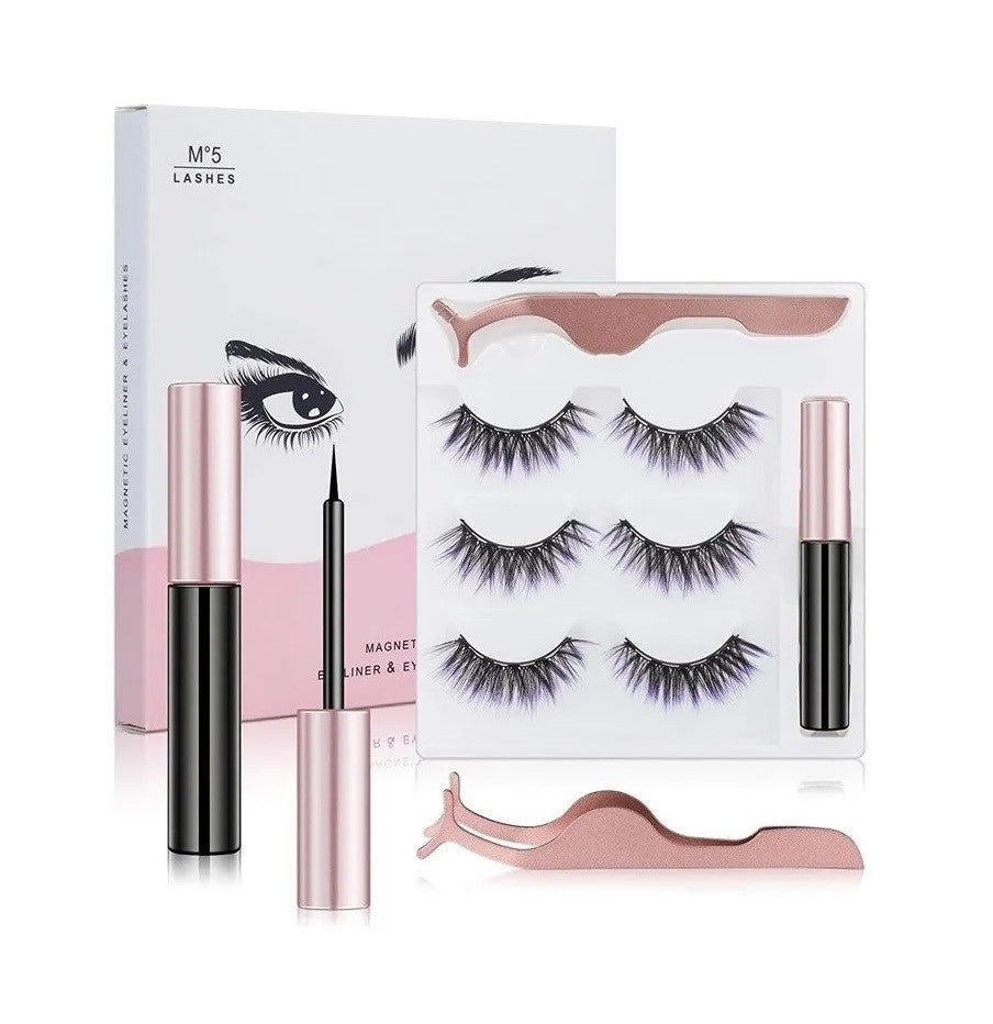 Kit Pestañas Magnéticas Pink