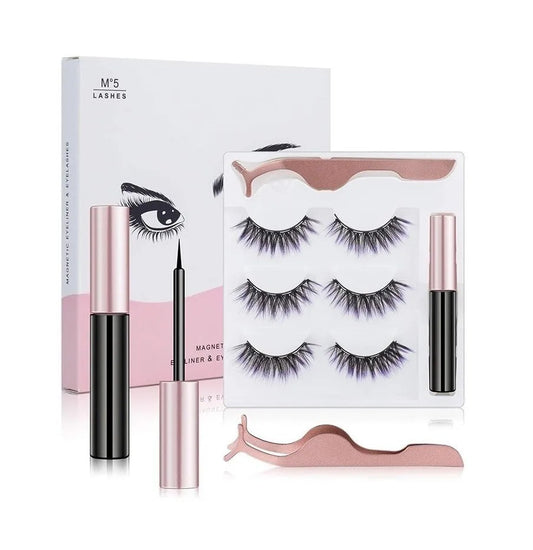 Kit Pestañas Magnéticas Pink