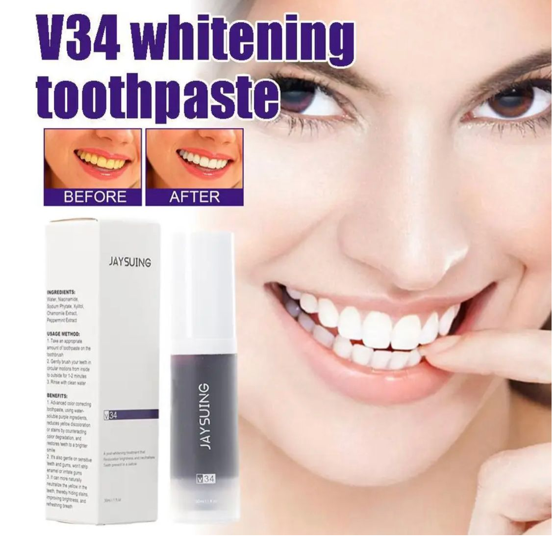 Crema Dental Morada V34