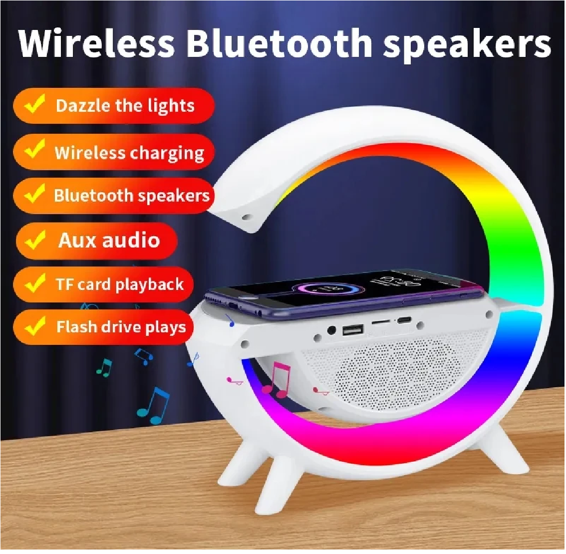 Parlante Lampara G RGB 4 en 1