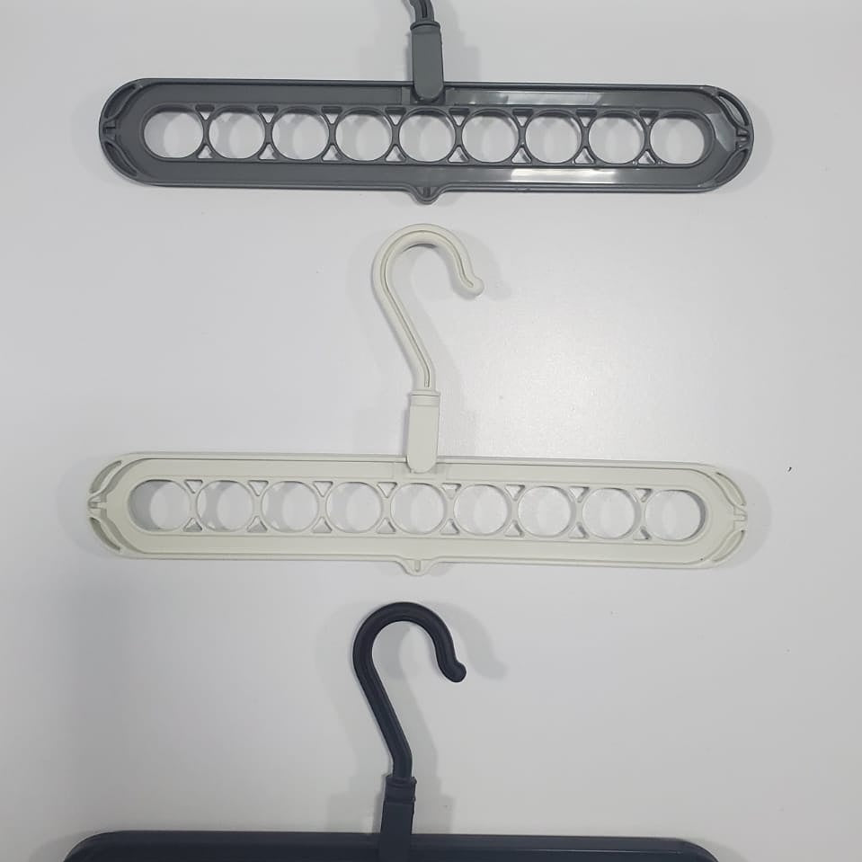 GANCHOS ORGANIZADORES DE ROPA (9 EN 1) - (KIT de 4 unidades)