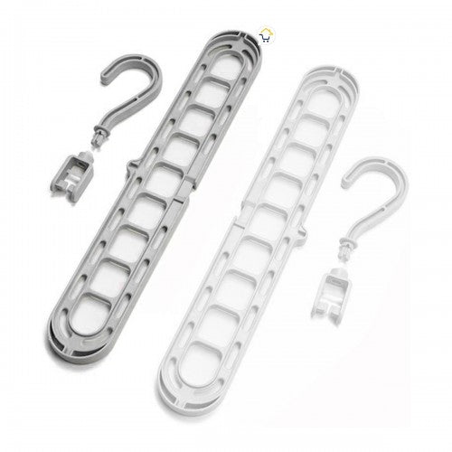 GANCHOS ORGANIZADORES DE ROPA (9 EN 1) - (KIT de 4 unidades)